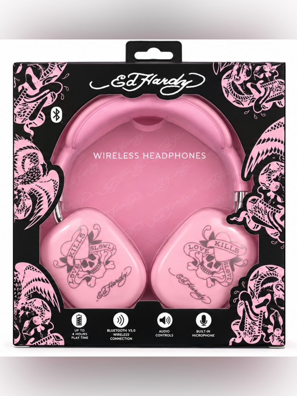 Ed Hardy Wireless Bluetooth Headphones New